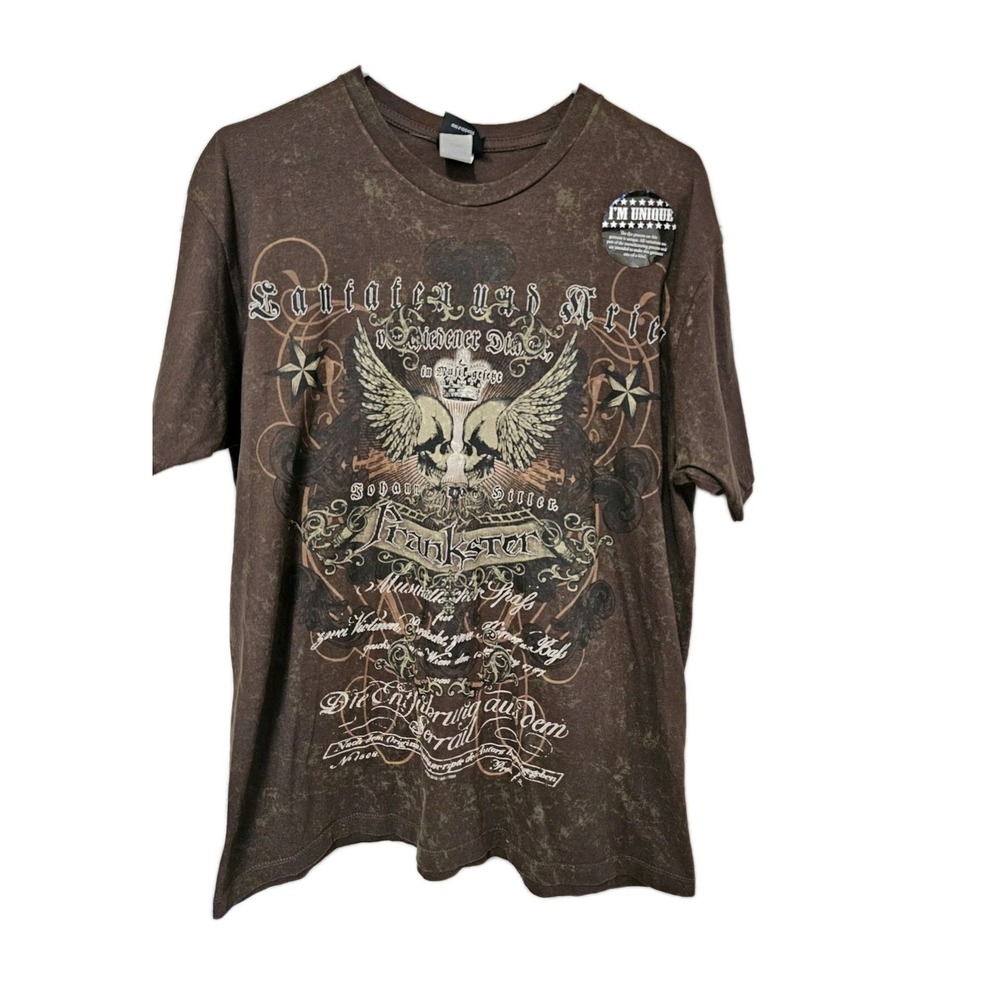 FSD T Shirt Mens Chocolate Brown Tee 100% Cotton NWT Size Large Soft!!